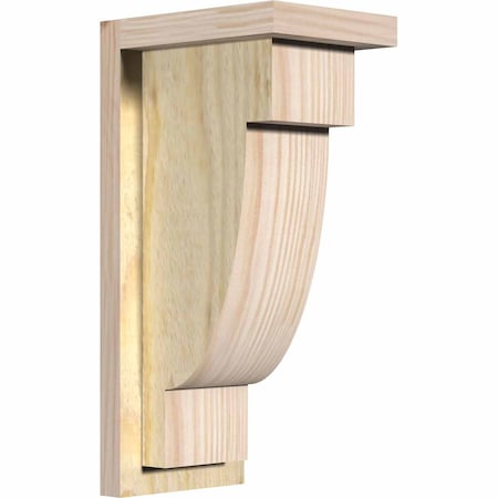 Ekena Millwork Alpine Rough Sawn Corbel w/Backplate, Douglas Fir, 6"W x 8"D x 16"H COR06X08X16ALP01RDF